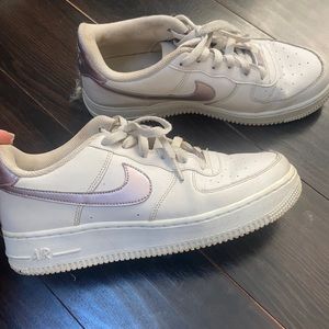 Rose gold air forces